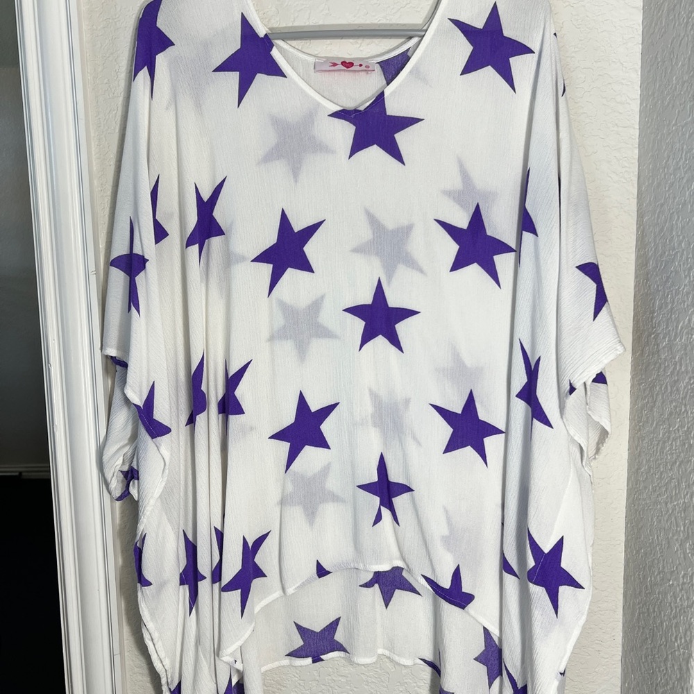 Buddy Love Purple Star Women's Top
